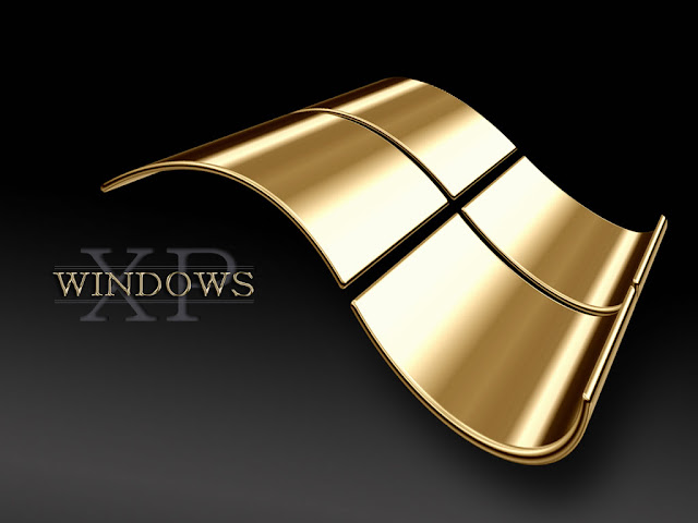 Fondo de Windows XP de oro