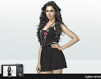 Deepika padukone cybershot photoshoot in black dress