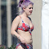 Kelly Osbourne Shows Hot Body in Floral Bikini