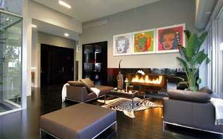 Luxury Living Room Fireplace Design