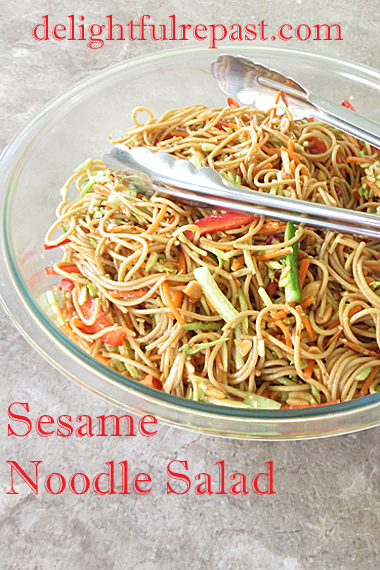 Sesame Noodle Salad / www.delightfulrepast.com