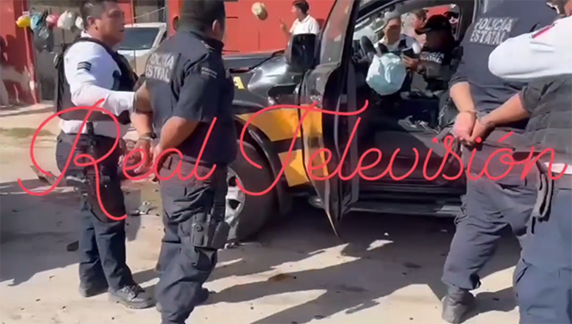 Falla persecución: camioneta SSP Yucatán choca en Calkiní, 3 heridos, uno grave