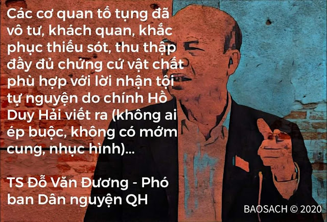 Ông Trương Hòa Bình nói chưa có cơ sở Hồ Duy hải oan hay không oan