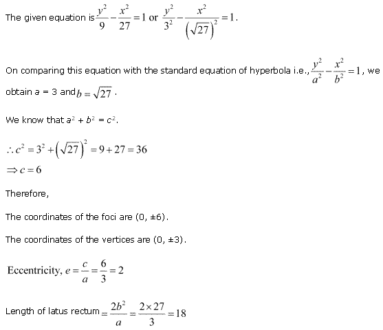 Solutions Class 11 Maths Chapter-11 (Conic Sections)