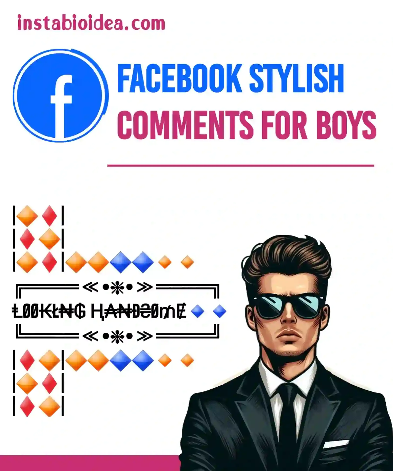 facebook stylish comments for boys image