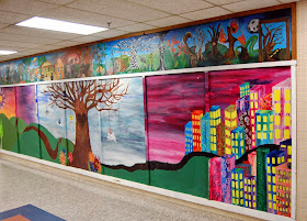 student art - full wall mural - view from the right