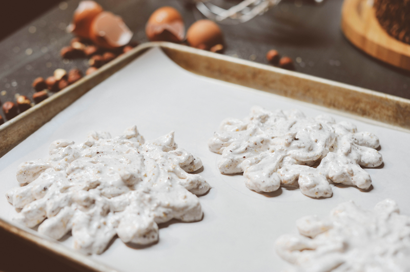 Dark Chocolate Tiramisu with Hazelnuts and Meringue