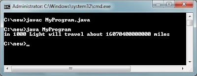 java program using long,int data type