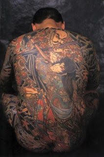 Japanese full back tattoo