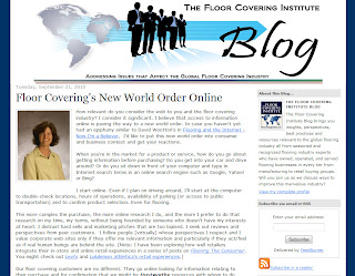 The New World Order Online: Floor Covering Institute Blog