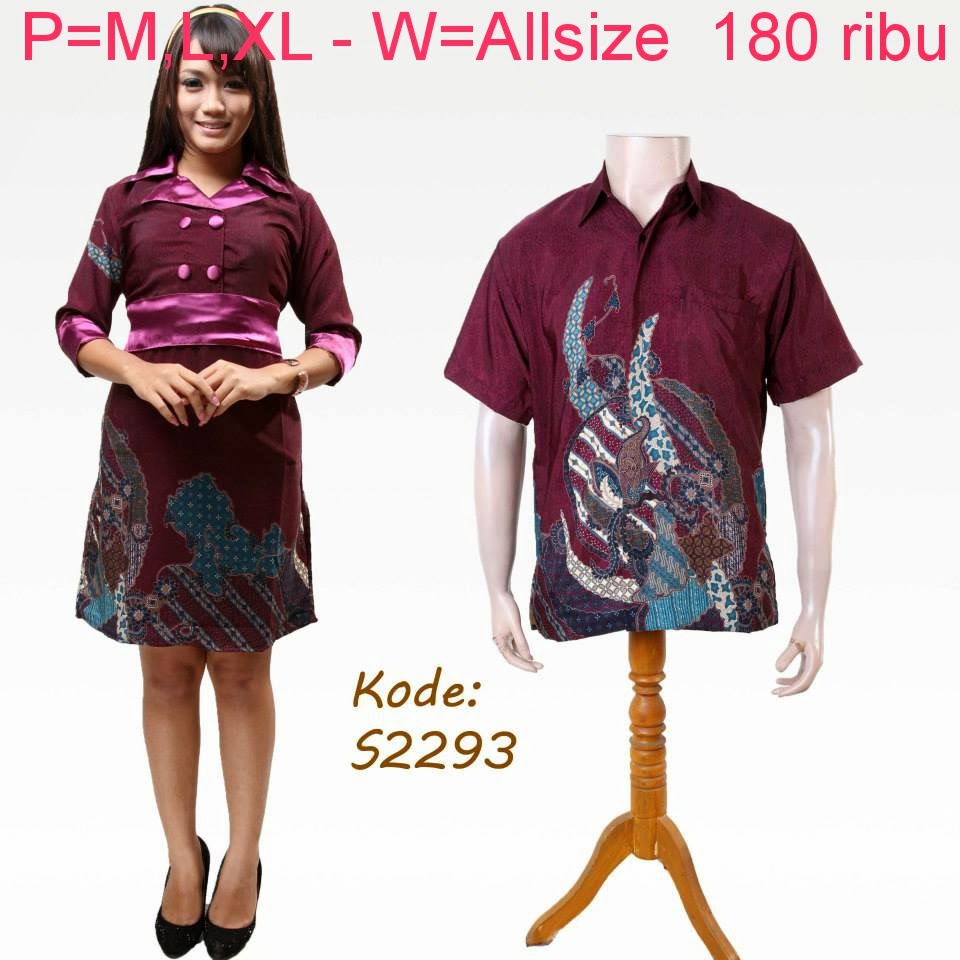  Baju  Batik  Modern  Couple  Model Masa Kini Model Baju  Batik 