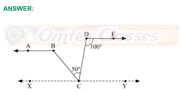 Practice Set 2.2,  Chapter 2 - Parallel Lines Mathematics Part II Solutions for Class 9 Math