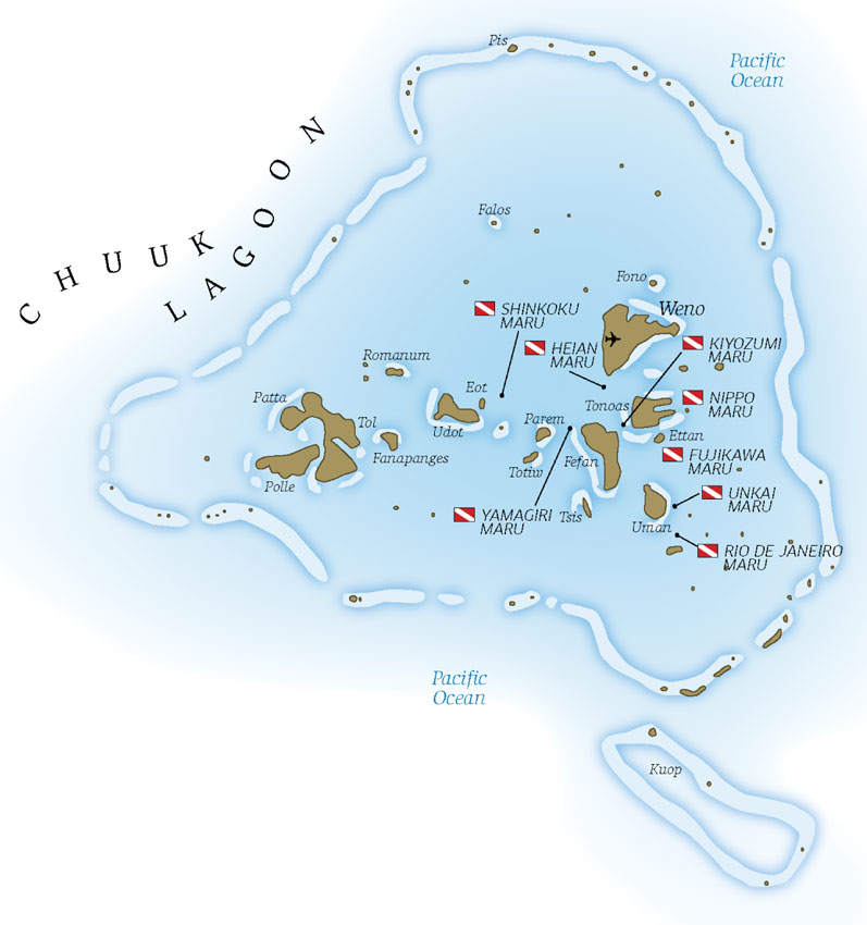 Ghost fleet of Truk  Lagoon  Chuuk  Truk  Lagoon 