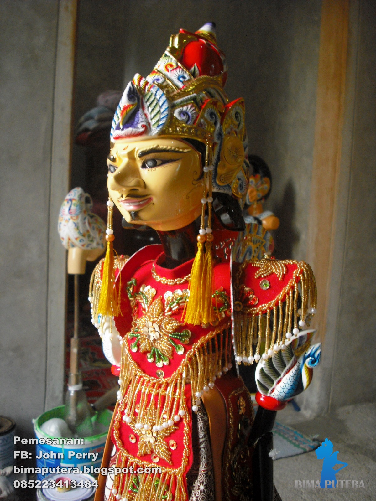 Wayang Golek Kresna (Krisna)  Bima Putera "Wayang Golek 