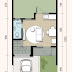 Denah Rumah Minimalis Ukuran 5X10 Meter 2 Kamar Tidur 2 Lantai + Tampak
Depan