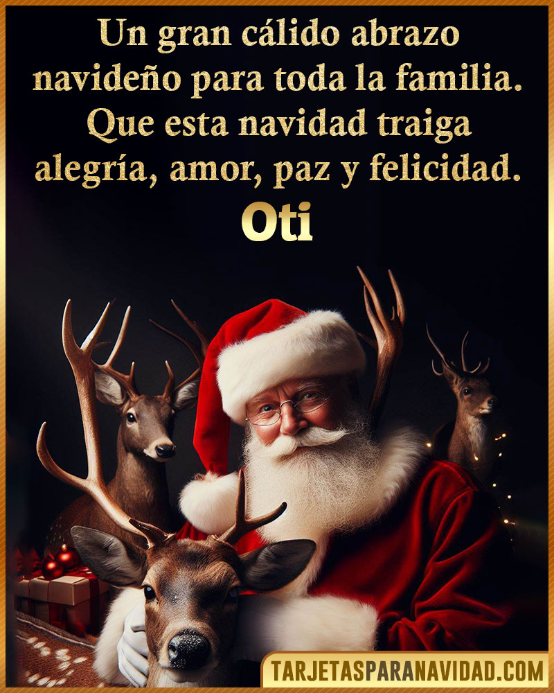 Tarjetas Navideñas personalizadas para Oti