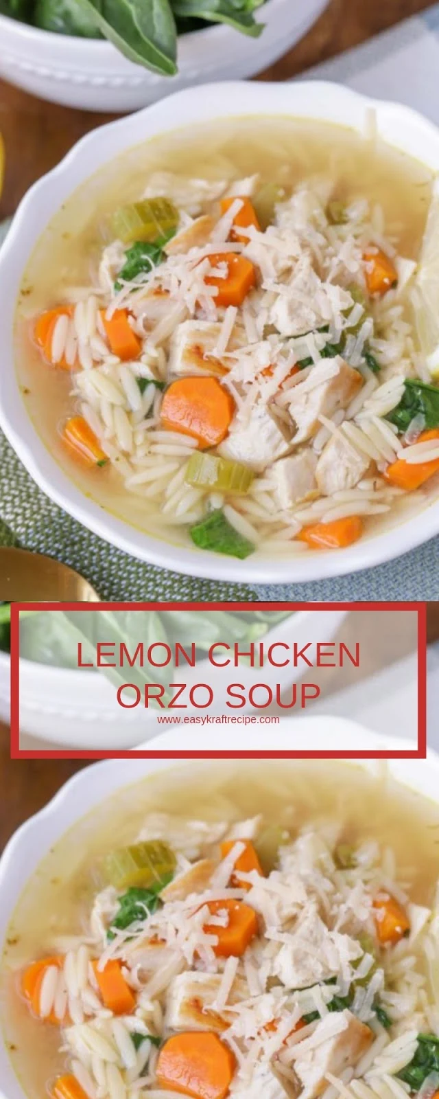 LEMON CHICKEN ORZO SOUP