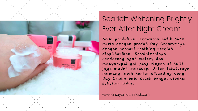 Scarlett Whitening Brightly Ever After Day & Night Cream