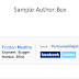 Simple Author Box Below your Blog Post