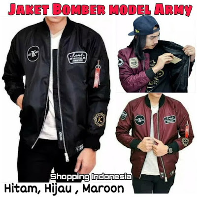 harga jaket pria, jaket bomber pria, jaket sweater bomber, Jaket Biker Trendy n Gaul model bomber army pilot merk kent originall