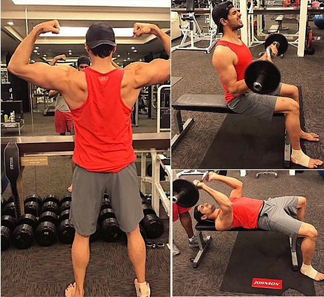 Photos: Siddharth Malhotra's Workout at a Gym