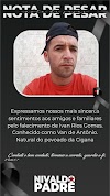 Nivaldo Padre emite nota de pesar pelo falecimento de Ivan Rios Gomes, no povoado da Cigana