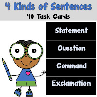  4 Kinds of Sentences Task Cards