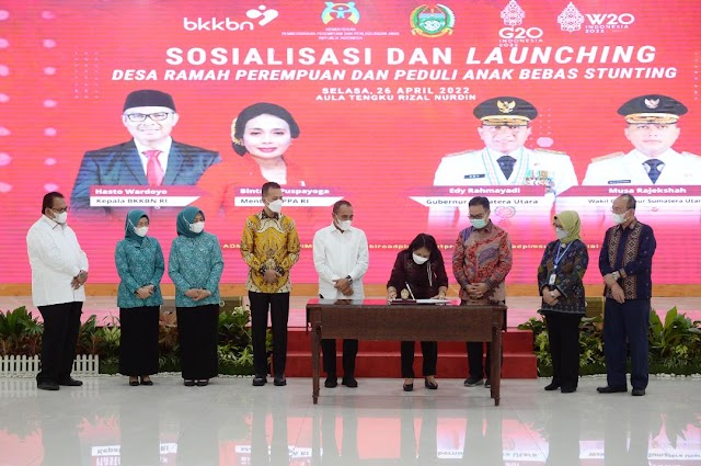 Menteri PPPA Launching Desa Ramah Perempuan dan Peduli Anak di Sumut