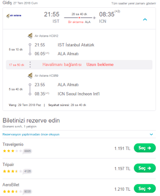 İstanbul - Güney Kore Uçak Biletimi Nasıl Aldım? SkyScanner İle Ucuza Uçak Bileti Nasıl Alınır?