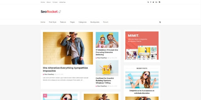 SeoRocket blogger template