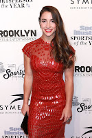 Olympic Gymnast Aly Raisman best red carpet dresses Sports Illustrated Sportsperson of the Year Ceremony 2016 in New York
