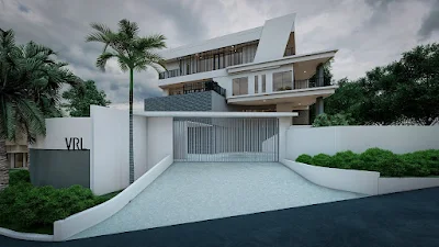 Proyek Rumah Tinggal Mewah Modern Verrell Bramasta