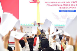 Beri Sambutan Pemberian NIB, Jokowi Tekankan Pentingnya Izin Bagi UMKM