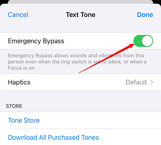 How to Turn on Silent Mode Bypass for a Contact