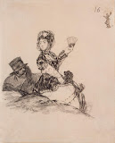 Maja and Majo by Francisco Goya - Genre Drawings from Hermitage Museum