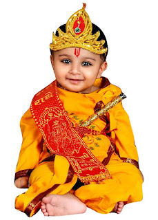 Malvina Boys and Girls Dhoti Kurta Krishna Kids Costume Ethnic Wear Dress