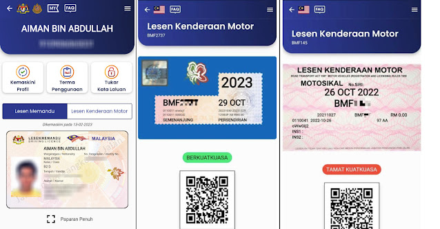 Cara Dapatkan Lesen Memandu Dan Roadtax Kereta Di Aplikasi MyJPJ