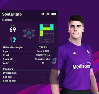 PES 2020 Faces Riccardo Sottil by Random Facemaker