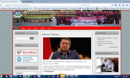 Mengganti Background Website Sekolah CMS Balitbang Diknas