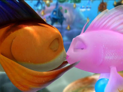 kissing fish cartoon. Kissing Fish Cartoon