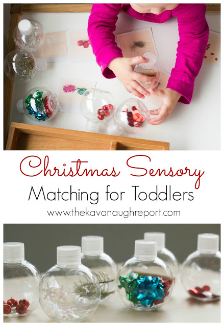 Christmas Sensory Matching for Toddlers