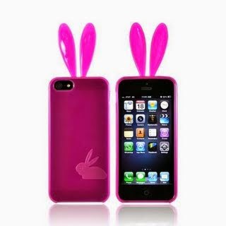 Hot Pink w/ Bunny Ears Apple iPhone 5 / 5S TPU Gel Case Cover [Anti Slip] Supports Premium High Definition Anti-Scratch Screen Protector; Best Design with High Quality; Coolest Soft Silicone Rubber Case Cover for iPhone 5 / 5S (Release Date) Supports Apple 5 / 5S Devices From Verizon, AT&T, Sprint, ...