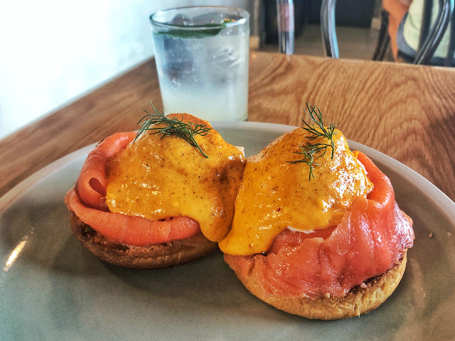 eggs benedict at Sarnies in Bangkok, Thailand