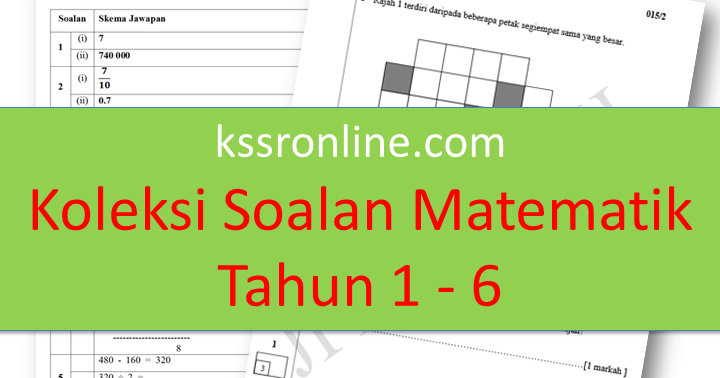 Kssronline.net - KSSR, DSKP, UPSR, LINUS: Koleksi Soalan 