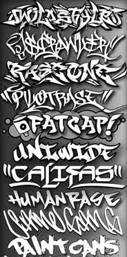 Cool Graffiti Font Sample Graffiti Alphabet