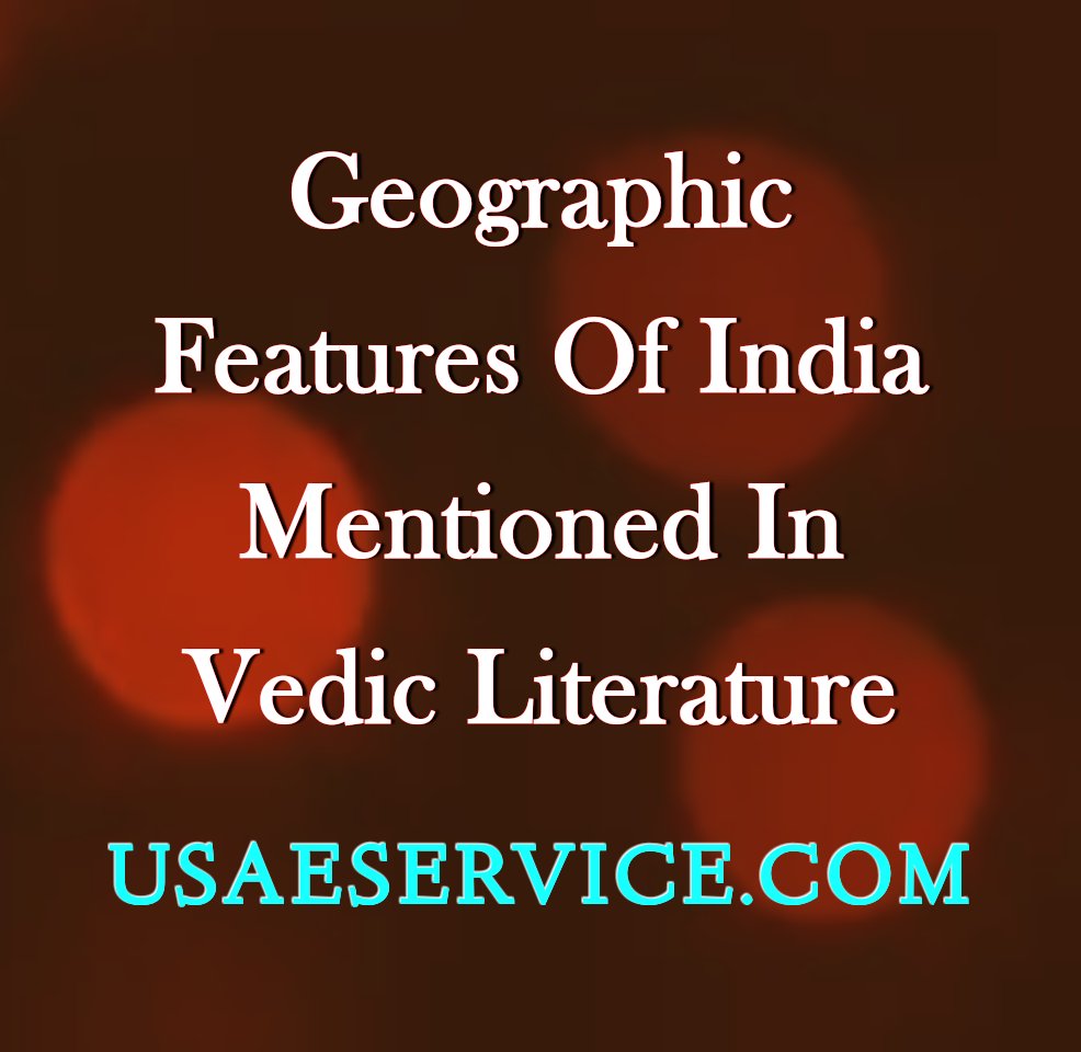 Geographic Features India Mentioned Vedic Literature
