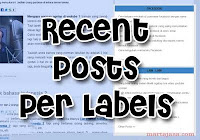 Cara membuat recent posts per labels