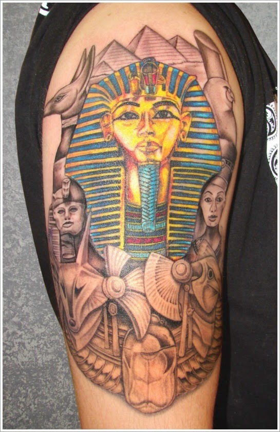 egyptian tattoo arms