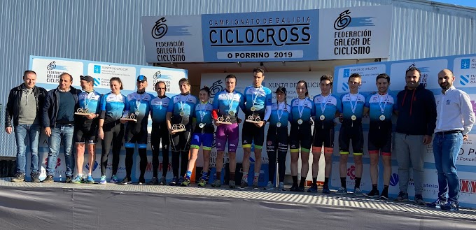 Saúl López y Carla Fernández ganan el Campeonato de Galicia de Ciclocross en O Porriño