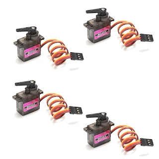 MG90S Metal Gear RC Micro Servo For Remote Control Accs Model Parts 4pcs hown-store